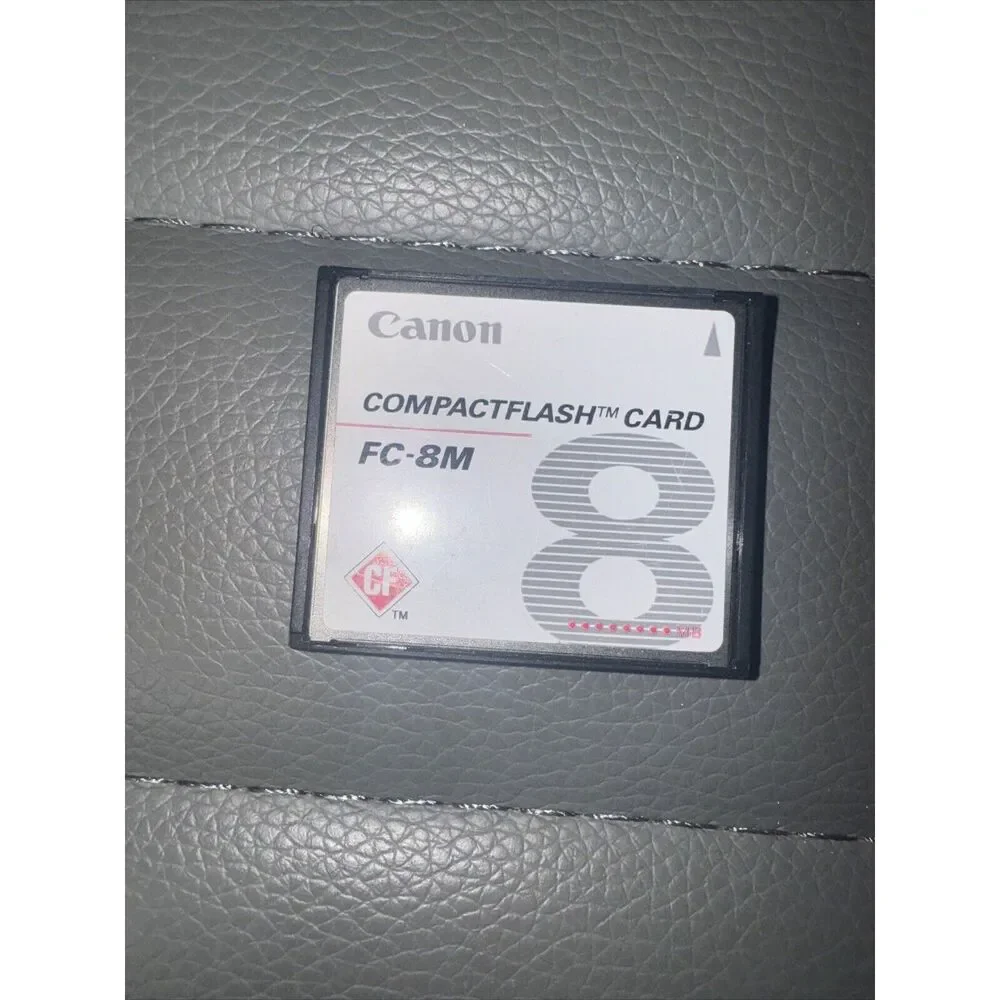 Canon 8MB FC-8M CF Compact Flash Camera Memory Card With Plastic Case GENUINE